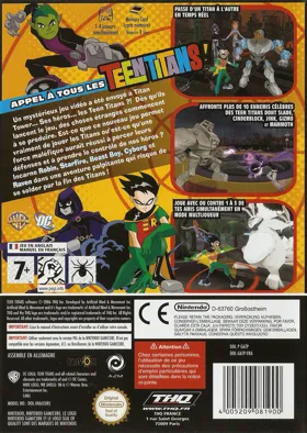 Teen Titans box cover back